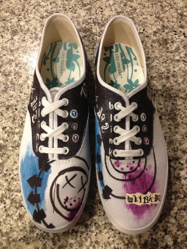 Made to Order womens BLINK 182 shoes
