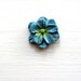 Flower decor---Light Blue----Ceramic