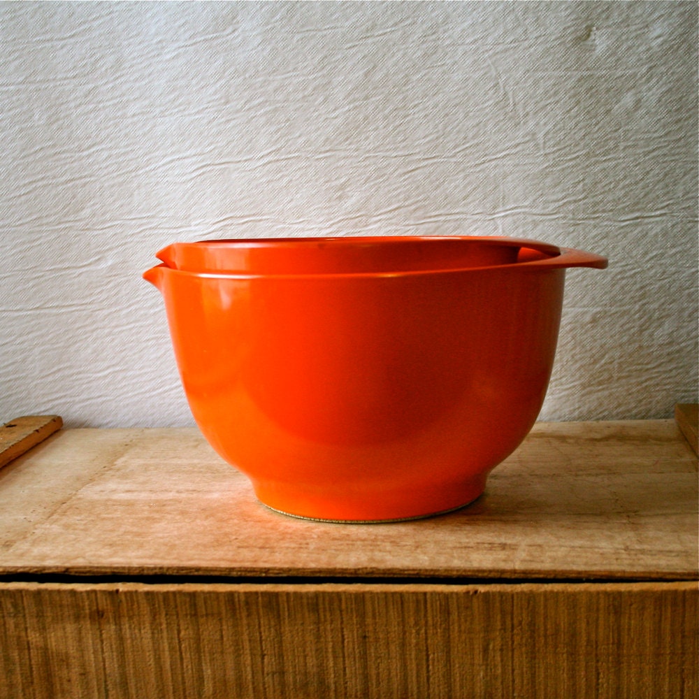 Rosti Denmark Stacking Margrethe Bowls Vintage Orange