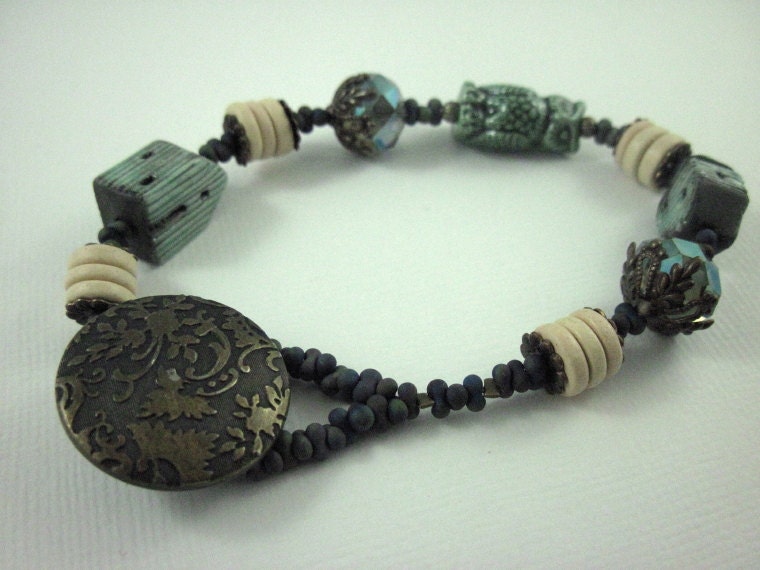 Rustic Wise Owl Bracelet