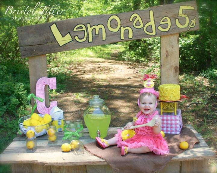 Pink Lemonade party hat in pale pink and sunshine yellow polka dots and stripes