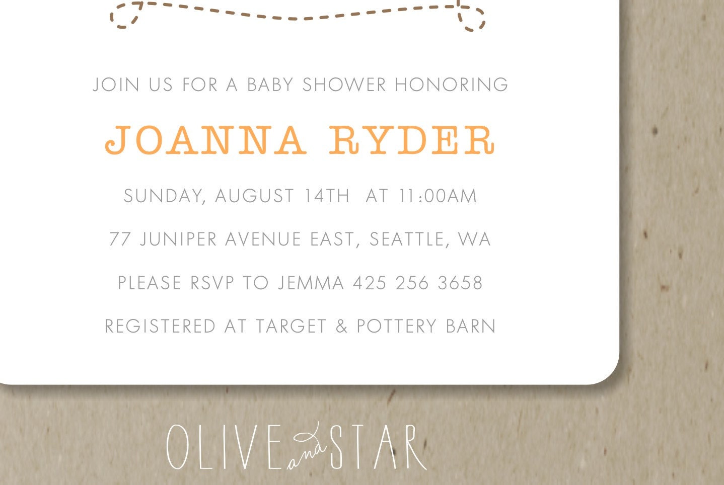 snips n' snails & puppy dog tails : baby shower invitation set