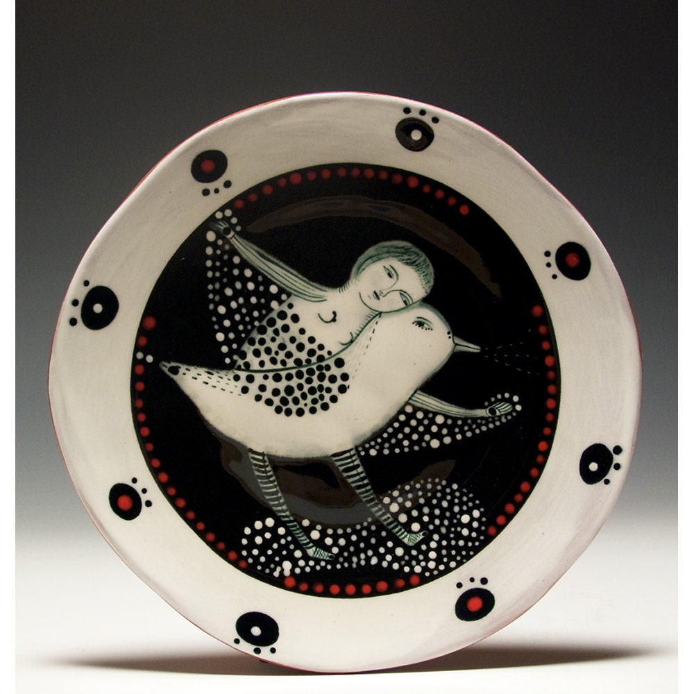Free Ride - Ceramic Dessert Plate