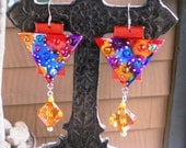 Vibrant Triagle Earrings