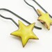 Enameled Star Earrings