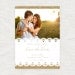 burlap and lace rustic wedding save the date or engagement announcement - printable file - photo save the date or postcard