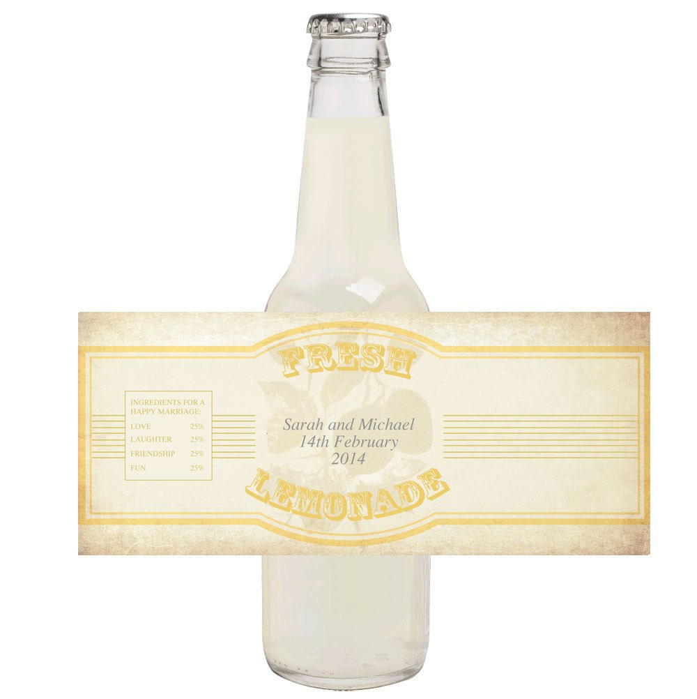 vintage lemonade, pink lemonade and limeade labels - printable editable file