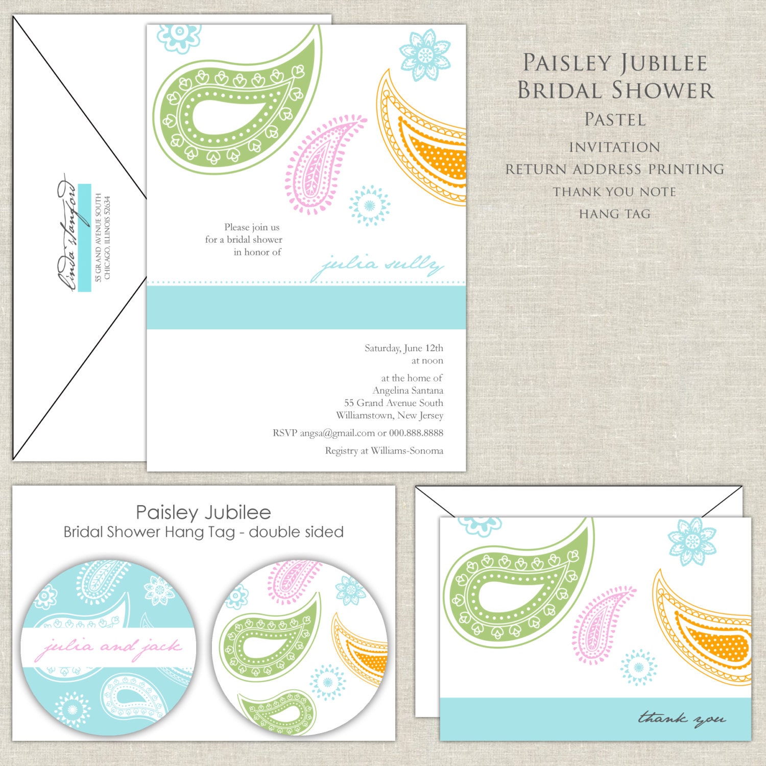 Paisley Jubilee Bridal Shower Invitation Il_570xn