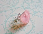 Pink Glitter Heart Fashion Ring