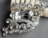 Rhinestone Brooch Embellishment Crystal Pearl Wedding Brooch Bouquet Cake Invitation Decoration Hair Comb Shoe Clip BR277