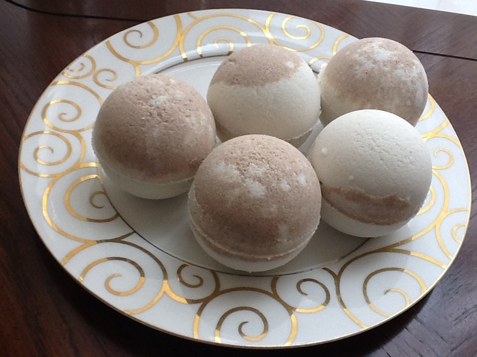 3 Piña Colada Bath Bombs Fizzies VEGAN Bath Bombs