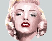polygon Marilyn - A4 Giclee print