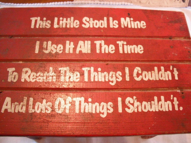 1930-1940s Child's Wooden Step Stool