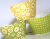 Lemon Lime Cupcake Wrappers Citrus Mix