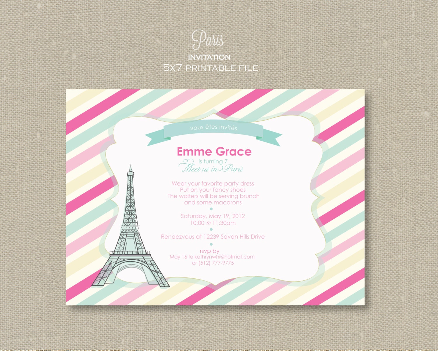 Invitation - Paris
