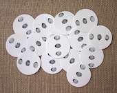 Egg Tags Round Paper Gift Tags Set of 10