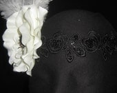 Black & White Flapper Headdress