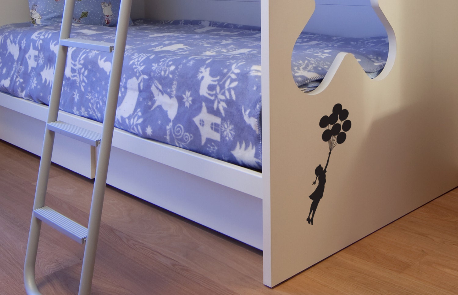 Small Banksy Balloon Floating Wall Stickers