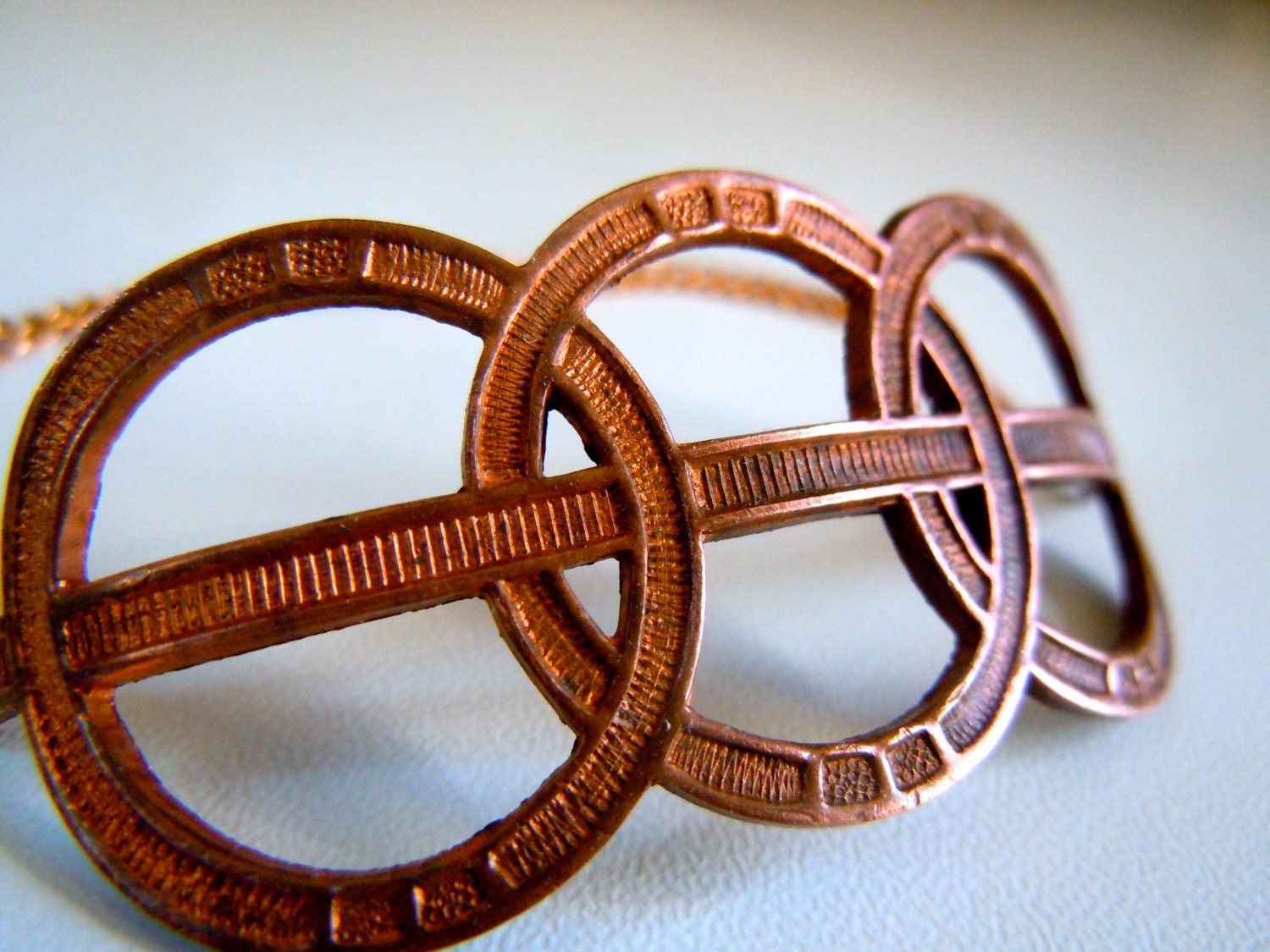 Interlocking Rings Art Deco Bracelet