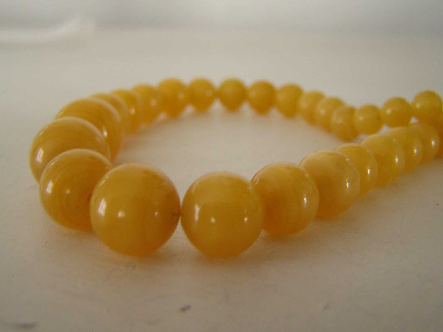 Honey Sweet Glass Bead Necklace