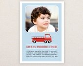 Boys Birthday Party Invitations. Fire Engine. I Customize, You Print. Il_170x135
