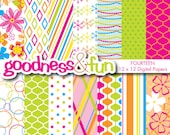 Buy 2 Sets, Get 2 Sets FREE - Digital Paper Pack - Cheers to Summer Papers