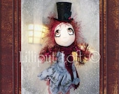 PRINT of Urchin Art Doll Dickens Christmas Collection Jessie