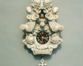 Cuckoo Clock wall clock art sculpture Buttermilk - Faethm Cuckoo by Marisol Spoon