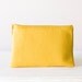 Yellow leather oversized clutch , envelope , handbag