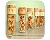 Vintage Vial Filled with Bone Fragments - Qty. 1 - Lot 1370