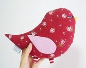 Bird Plush in Floral Print