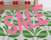 SALE - Belbird Design - Hand Screen Printed Fabric in Green