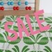 SALE - Belbird Design - Hand Screen Printed Fabric in Green