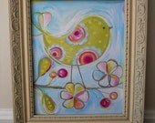 NEW Jennifer Bird and Flowers, 8x10 posh print