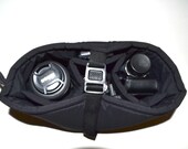 Clip Top Camera Bag insert DSLR for your purse, padded slr carrier...Carry everything In One Bag, ... by Darby Mack