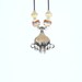 Fork Necklace - Eco Friendly - Silverware Jewelry - Flatware Jewelry - Edgy Necklace - Lampwork Pendant - Upcycled Recycled Repurposed