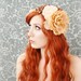 boho wreath, art nouveau head piece, flapper flower crown, wedding hair acessory - lore