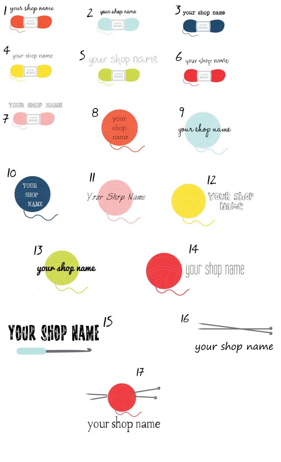 Personalized Knitting Labels, custom knitting or crochet labels made to order, 1 sheet (about 40 labels), printed on 100% organic cotton