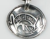 Zuni Gecko Dreamkeeper Sterling Silver Pendant