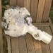 Kristen - Vintage inspired Lace and Fabric flower bridal bouquet (custom made)