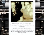 till dEath.  Bipolar Betty Inspirational friendship card.