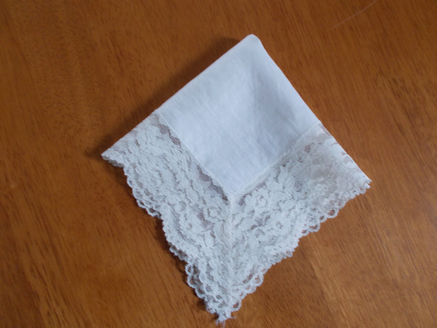 Vintage Hankie, Ladies Hankie, lace trim white cotton, collectable, Mother of Bride,, Victorian, Romantic, Mothers Day