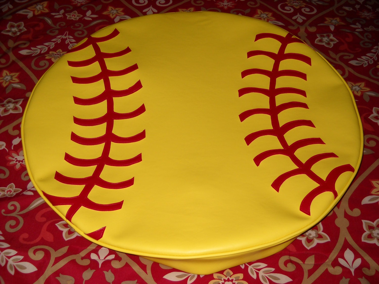 Spare Tire Cover Yellow Softball by lxmboutique on Etsy