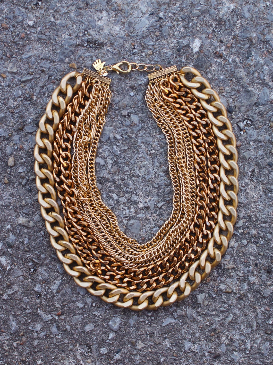 Gold Waterfall Necklace