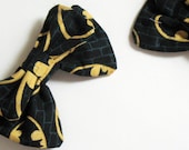 Mini Batman Hair Bows - One Pair to help you be vengeance and the night on the go