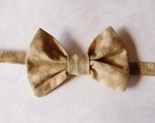 Tan and Yellow Polka Dot Bow Tie Collar For Cats and Small Dogs