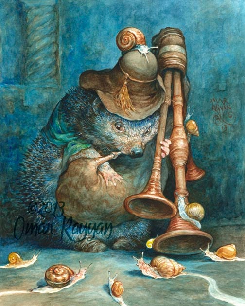 Serenading the Snails (print)