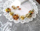 Vintage Renewed Earring Bracelet OOAK-