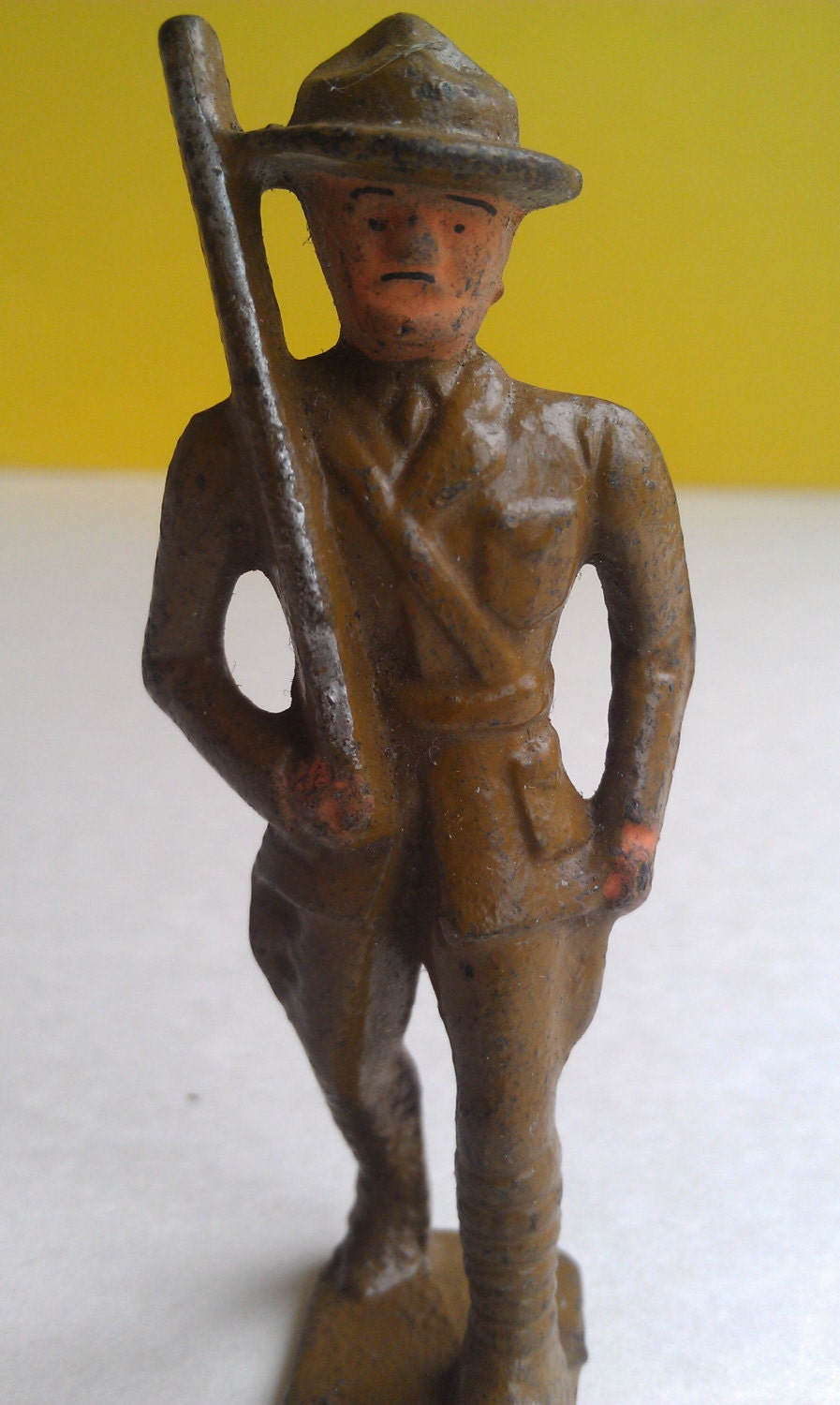Antique Metal Military Toy Soldier by energyforthesoul on Etsy