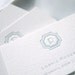 Regency Initials Letterpress Calling Cards - Personalized set of 100